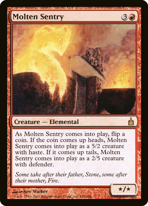 Molten Sentry (RAV-136) - rare - Foil