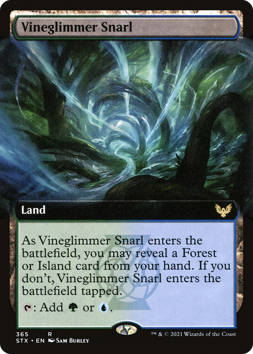 Vineglimmer Snarl (STX-365) - rare: (Extended Art) - Foil