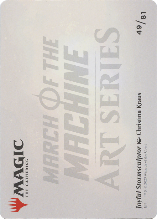 Joyful Stormsculptor // Joyful Stormsculptor (AMOM-049) - common (Borderless) - Foil