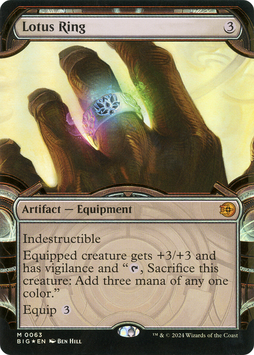 Lotus Ring (BIG-063) - mythic: (Showcase) - Foil