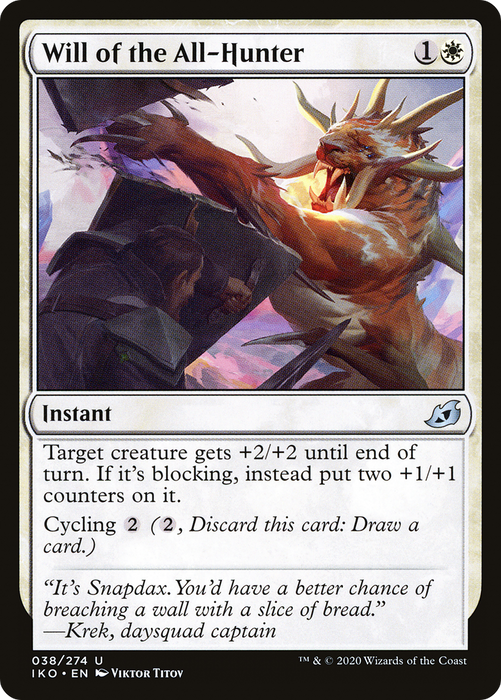 Will of the All-Hunter (IKO-038) - uncommon - Foil
