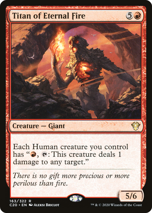 Titan of Eternal Fire (C20-163) - rare