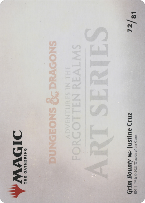 Grim Bounty // Grim Bounty (AAFR-072) - common (Borderless) - Foil