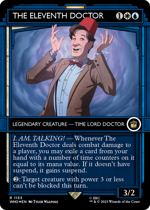 The Eleventh Doctor (WHO-1153) - rare: (Showcase) (Borderless) - Foil
