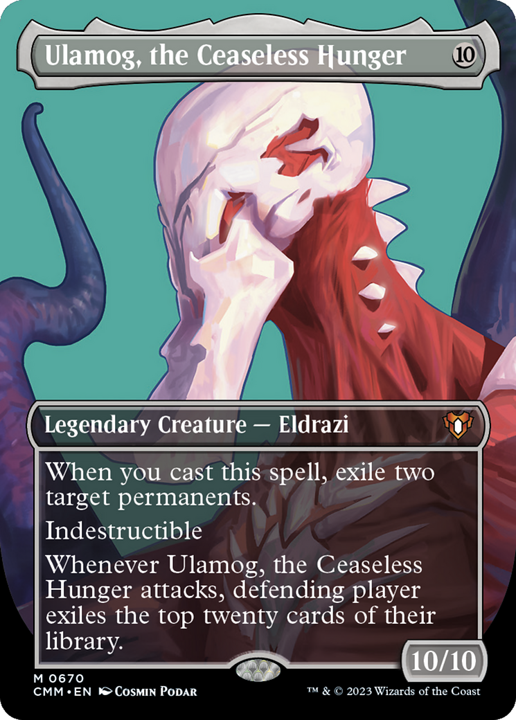 Ulamog, the Ceaseless Hunger (CMM-670) - mythic (Borderless) - Foil