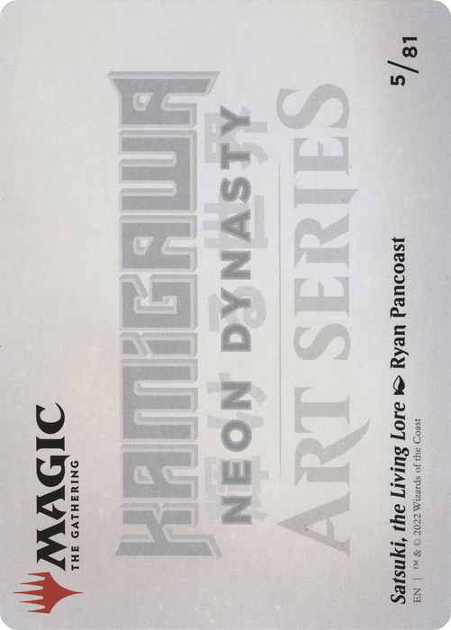 Satsuki, the Living Lore // Satsuki, the Living Lore (ANEO-005) - common (Borderless)