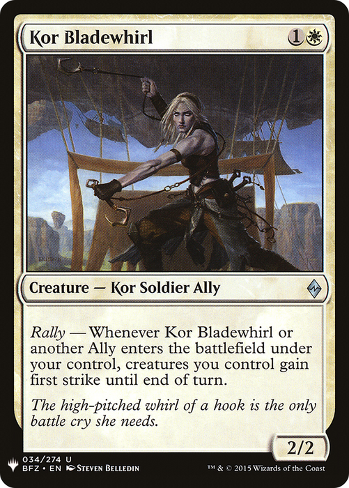 Kor Bladewhirl (LIST-BFZ-34) - uncommon