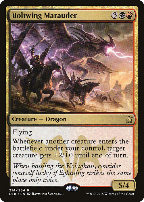 Boltwing Marauder (DTK-214) - rare - Foil