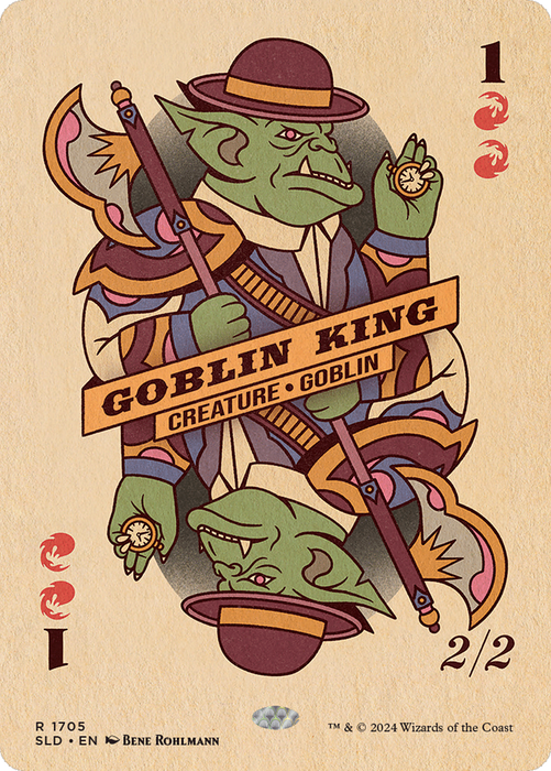 Goblin King (SLD-1705) - rare (Borderless) - Foil