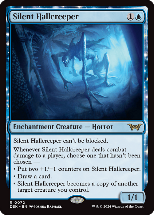 Silent Hallcreeper (DSK-072) - rare: (enchantment) - Foil
