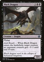 Black Dragon (AFR-090) - uncommon - Foil