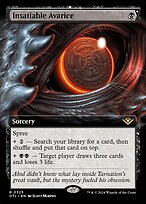 Insatiable Avarice (OTJ-325) - rare: (Extended Art, spree)