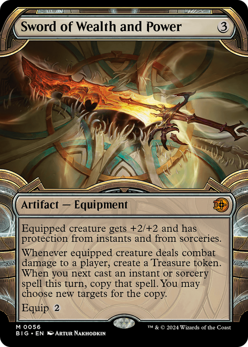 Sword of Wealth and Power (BIG-056) - mythic: (Showcase) - Foil