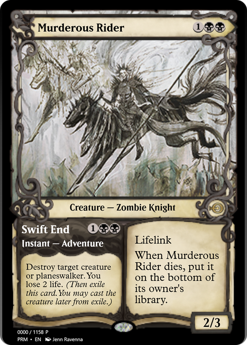 Murderous Rider // Swift End (PRM-78846) - rare - Foil