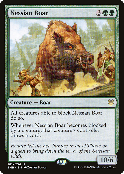 Nessian Boar (THB-181) - rare - Foil
