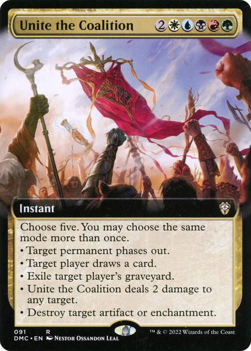 Unite the Coalition (DMC-091) - rare: (Extended Art)