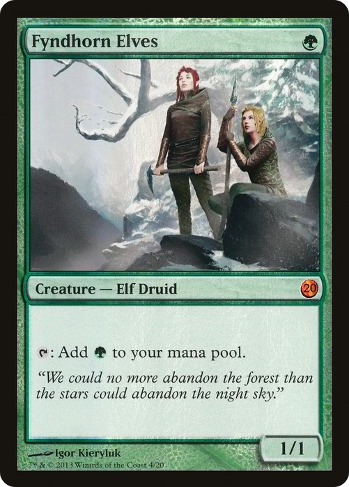 Fyndhorn Elves (V13-004) - mythic - Foil
