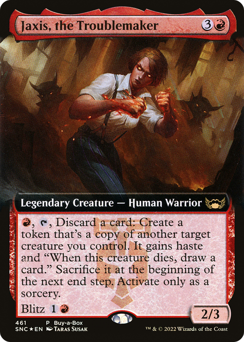 Jaxis, the Troublemaker (BABP-461) - rare: (Extended Art) - Foil