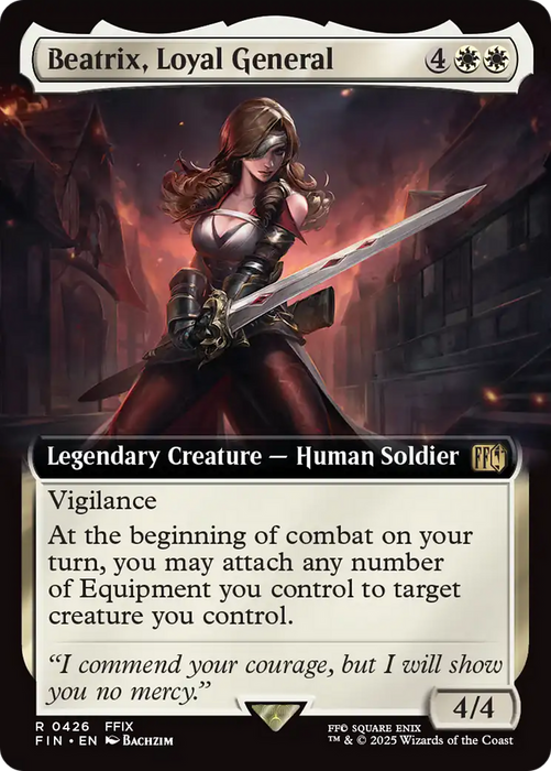 Beatrix, Loyal General (Extended Art) (FIN-426) - rare