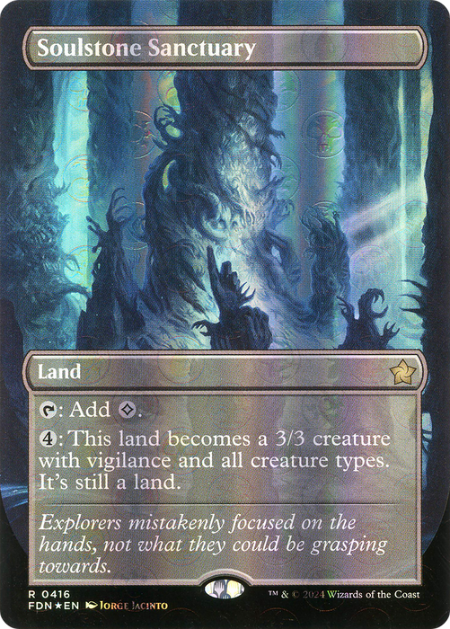 Soulstone Sanctuary (FDN-416) - rare (Borderless) - Foil