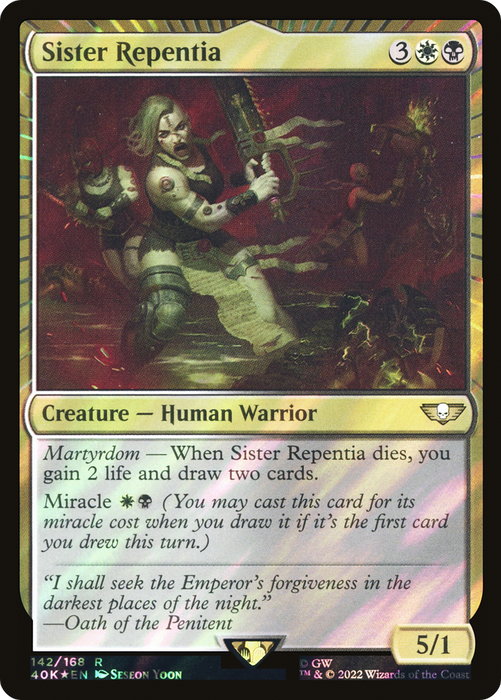 Sister Repentia (40K-142★) - rare - Foil
