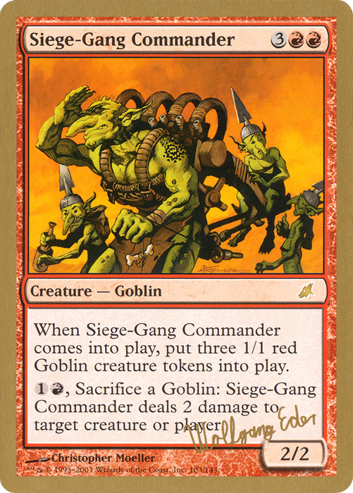Siege-Gang Commander (WCD-WE103) - rare