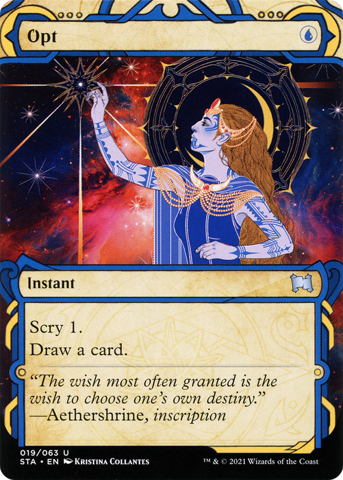 Opt (STA-019) - uncommon: (Showcase) (Borderless) - Foil