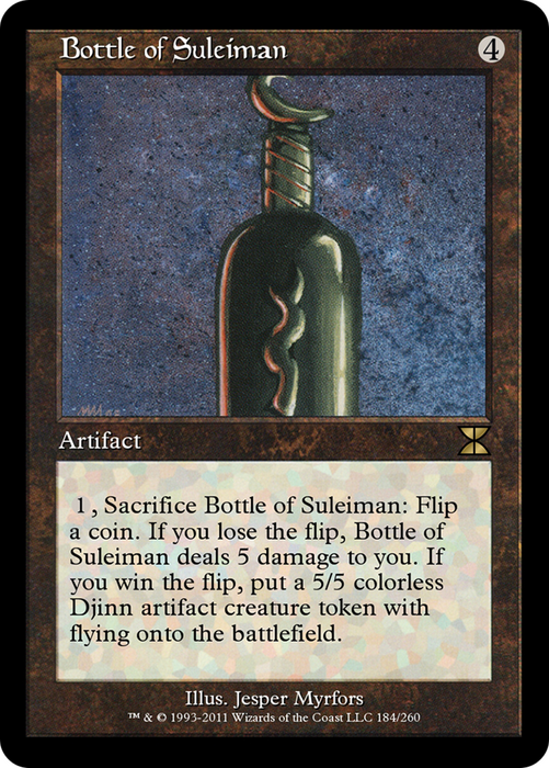 Bottle of Suleiman (ME4-184) - rare - Foil
