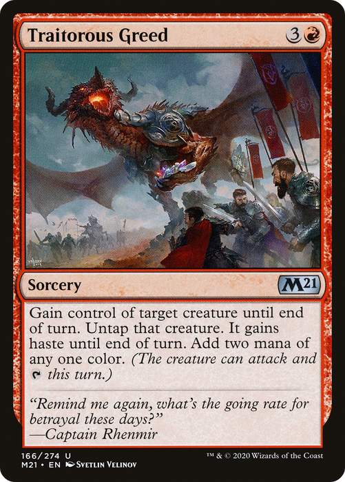 Traitorous Greed (M21-166) - uncommon