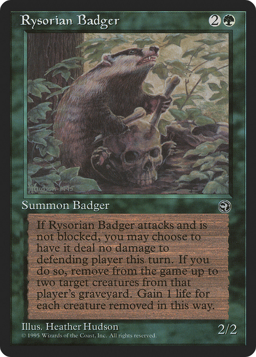 Rysorian Badger (HML-096) - rare