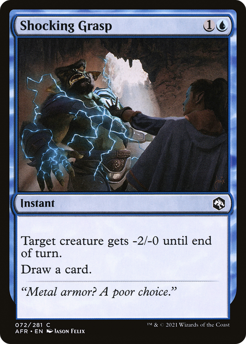 Shocking Grasp (AFR-072) - common - Foil