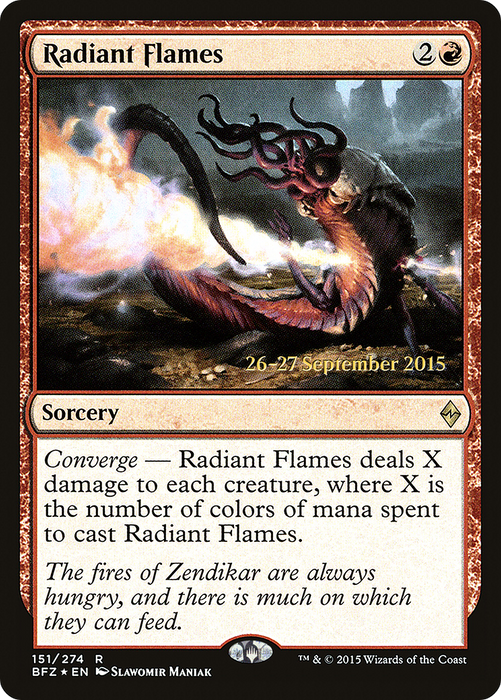 Radiant Flames (PRE-151S) - rare - Foil