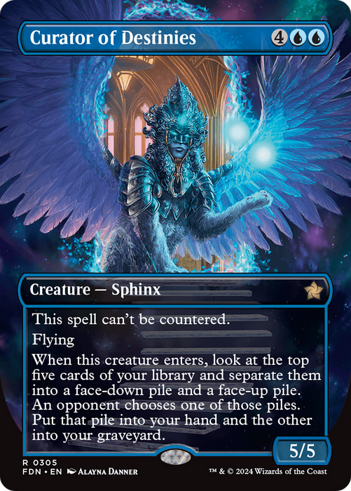 Curator of Destinies (FDN-305) - rare (Borderless)