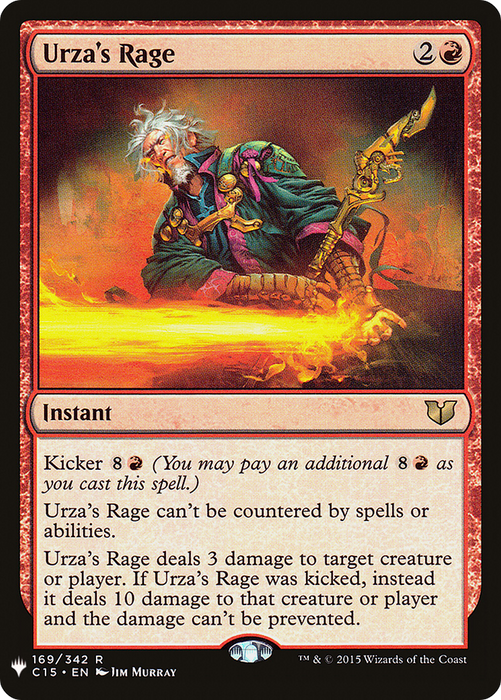 Urza's Rage (LIST-C15-169) - rare