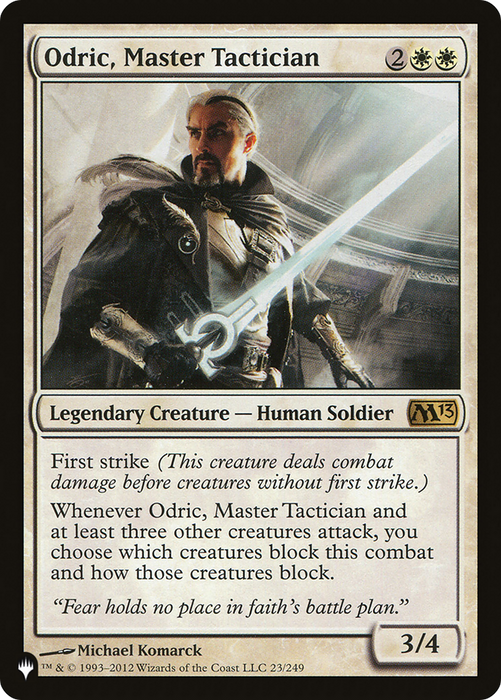 Odric, Master Tactician (LIST-M13-23) - rare