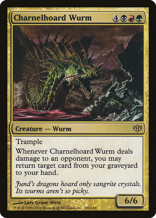 Charnelhoard Wurm (CON-100) - rare - Foil