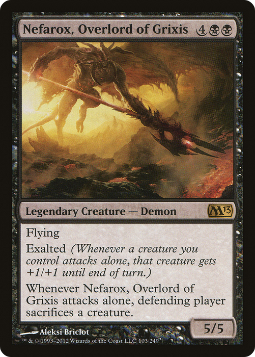 Nefarox, Overlord of Grixis (M13-103) - rare