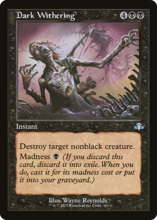 Dark Withering (DMR-301) - uncommon - Foil