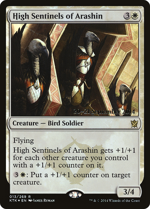 High Sentinels of Arashin (PRE-13S) - rare - Foil