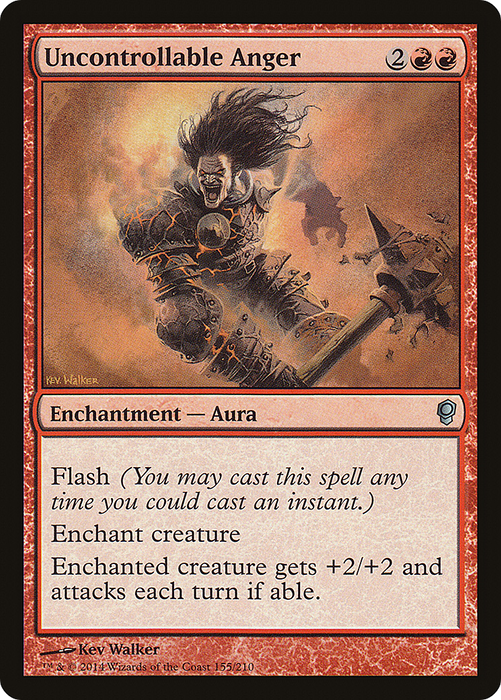 Uncontrollable Anger (CNS-155) - uncommon - Foil