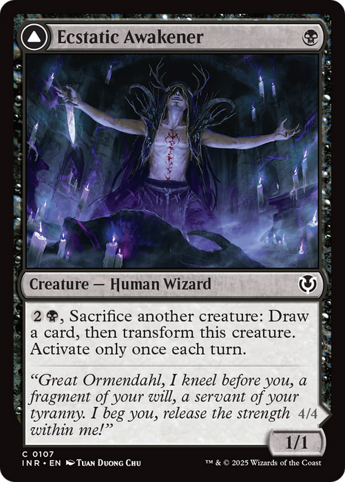 Ecstatic Awakener // Awoken Demon (INR-107) - common - Foil