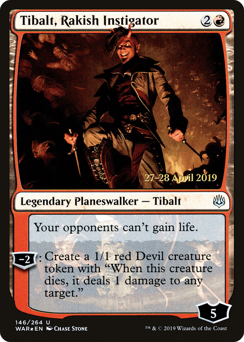 Tibalt, Rakish Instigator (PRE-146S) - uncommon - Foil
