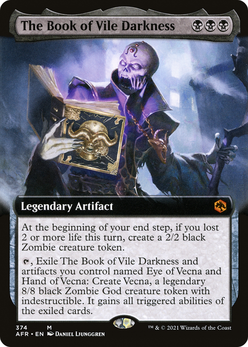 The Book of Vile Darkness (AFR-374) - mythic: (Extended Art)