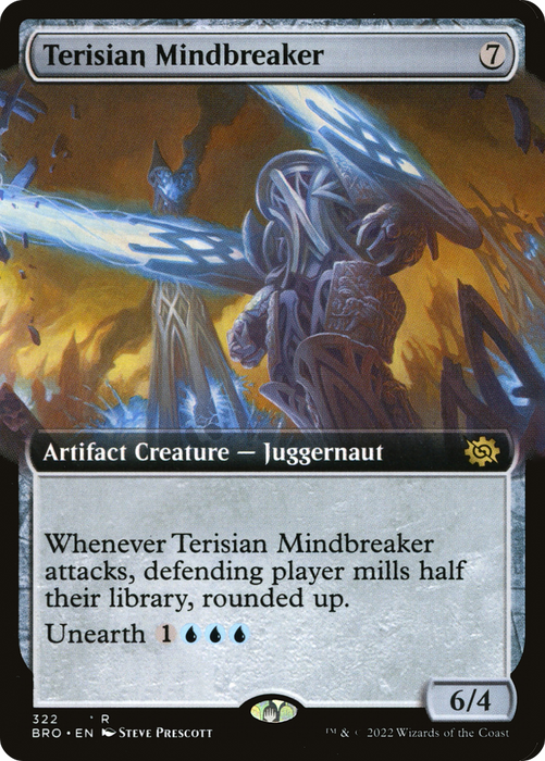 Terisian Mindbreaker (BRO-322) - rare: (Extended Art) - Foil