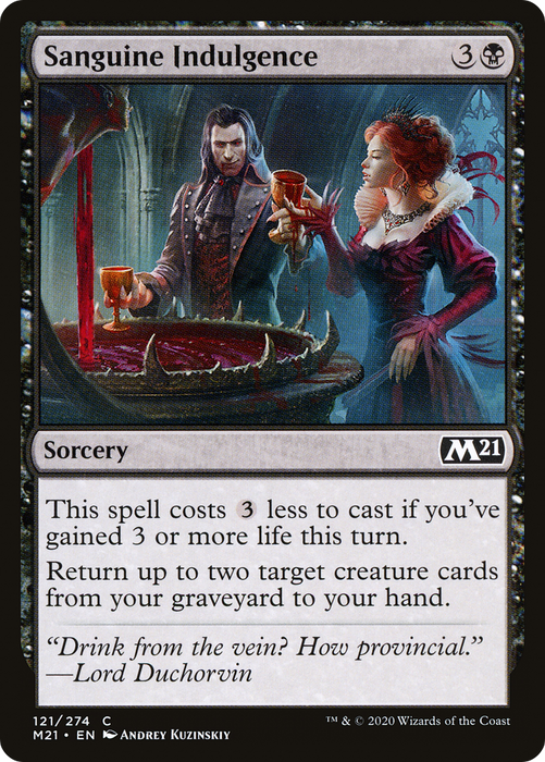 Sanguine Indulgence (M21-121) - common - Foil