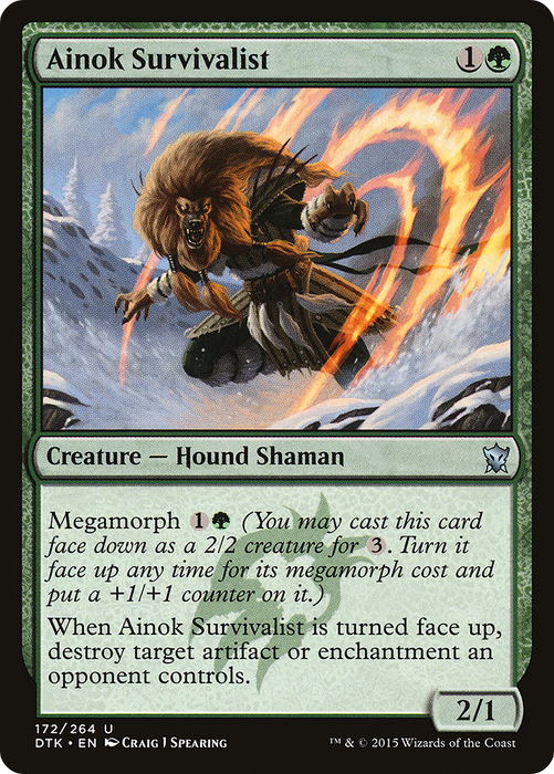 Ainok Survivalist (DTK-172) - uncommon - Foil