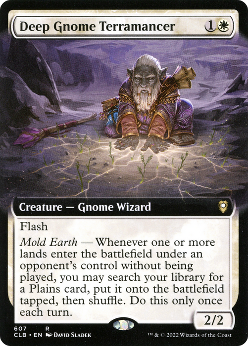 Deep Gnome Terramancer (CLB-607) - rare: (Extended Art)