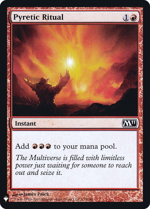 Pyretic Ritual (LIST-M11-153) - common - Foil