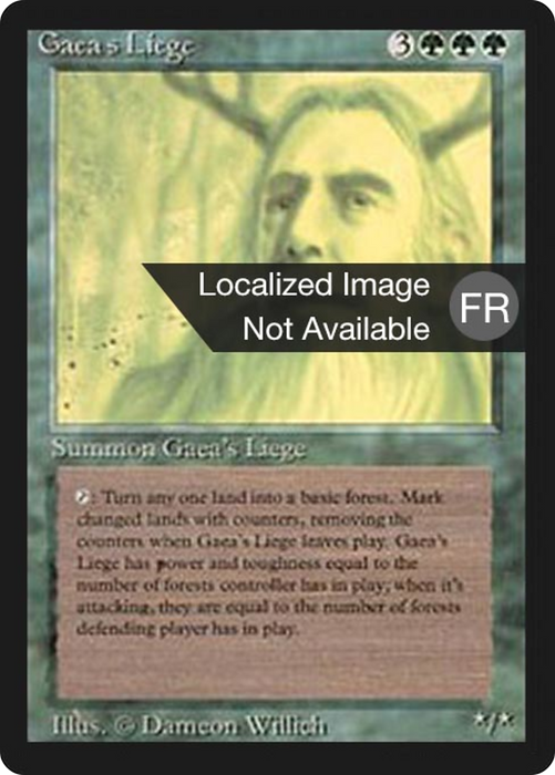 Gaea's Liege (FBB-198) - rare