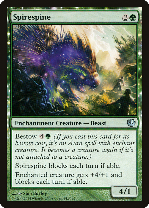 Spirespine (JOU-142) - uncommon: (enchantment) - Foil